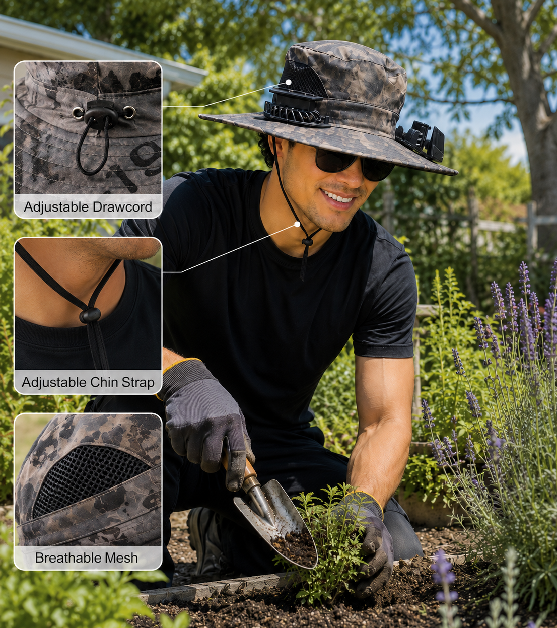 Hawk Explorer - Solar Powered Fan Hat
